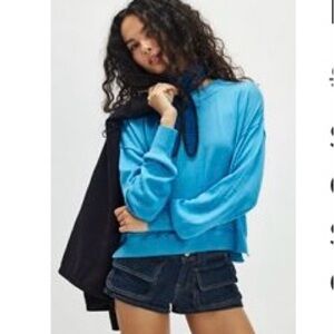 Free people breeze pullover over, large, nwt